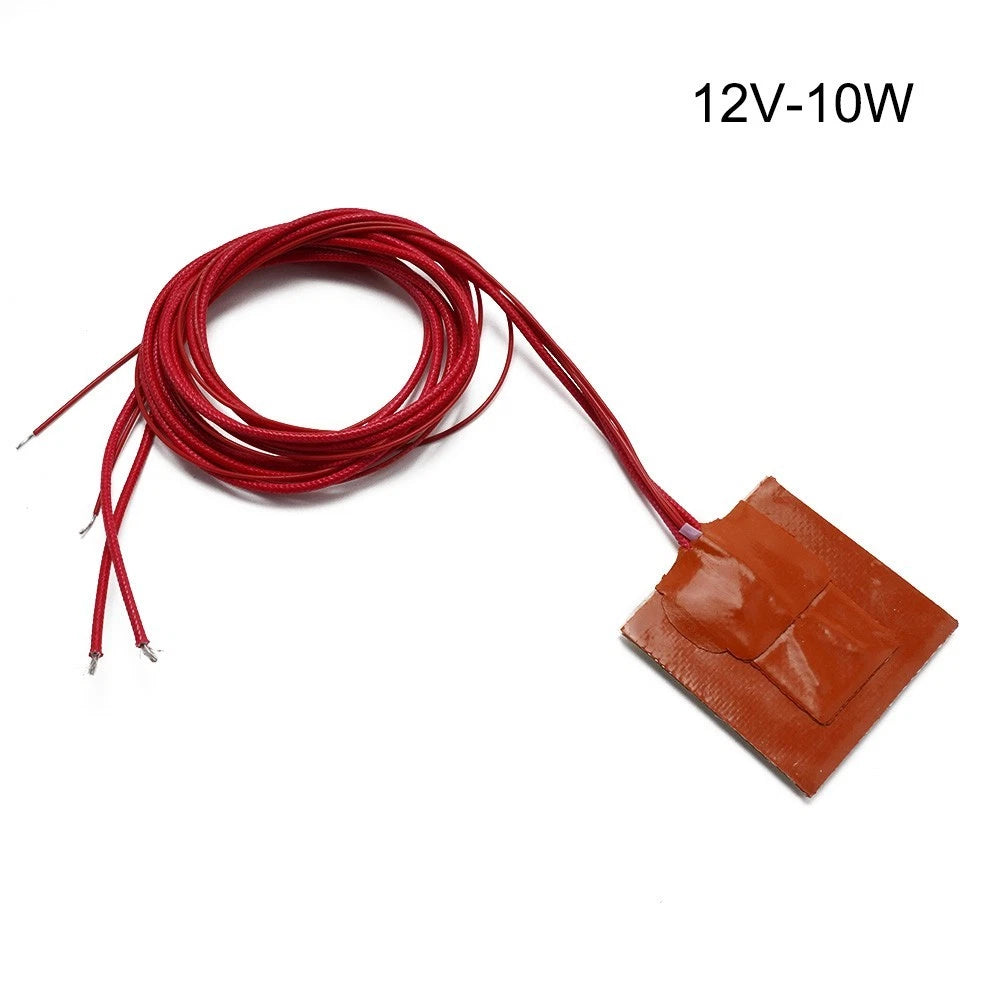 Heater Mat 50x50mm 12V 10W Silicone Pad for Printer Heated Bed