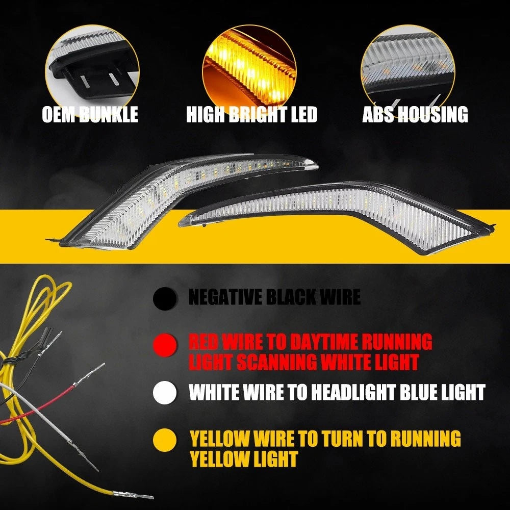 2X LED Daytime Running Fog Lights for Toyota Corolla LE (2020–Present)