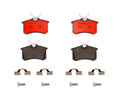 Brembo Rear NAO Ceramic Brake Pad Set for Audi A8 Quattro, VW Corrado, Golf, Passat (1995–2003)