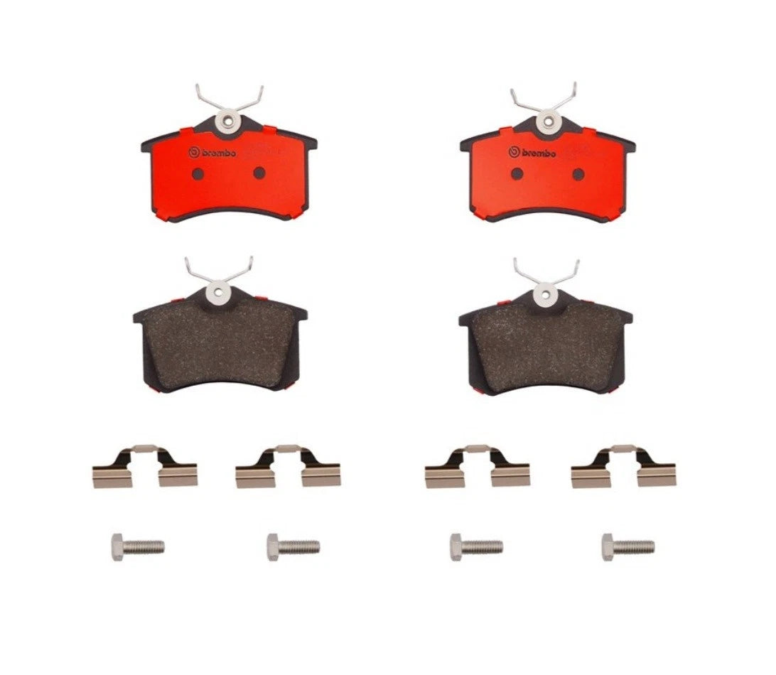 Brembo Rear NAO Ceramic Brake Pad Set for Audi A8 Quattro, VW Corrado, Golf, Passat (1995–2003)