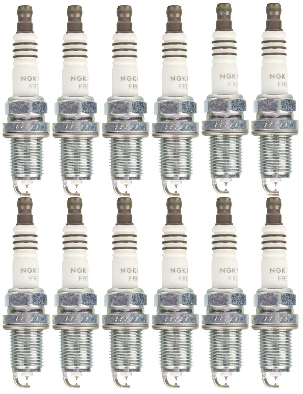 Set of 12 NGK Ruthenium HX Spark Plugs for Aston Martin BMW MB Rolls-Royce
