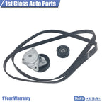 Serpentine Belt Tensioner Idler Pulley Kit for Chrysler Mercedes Benz