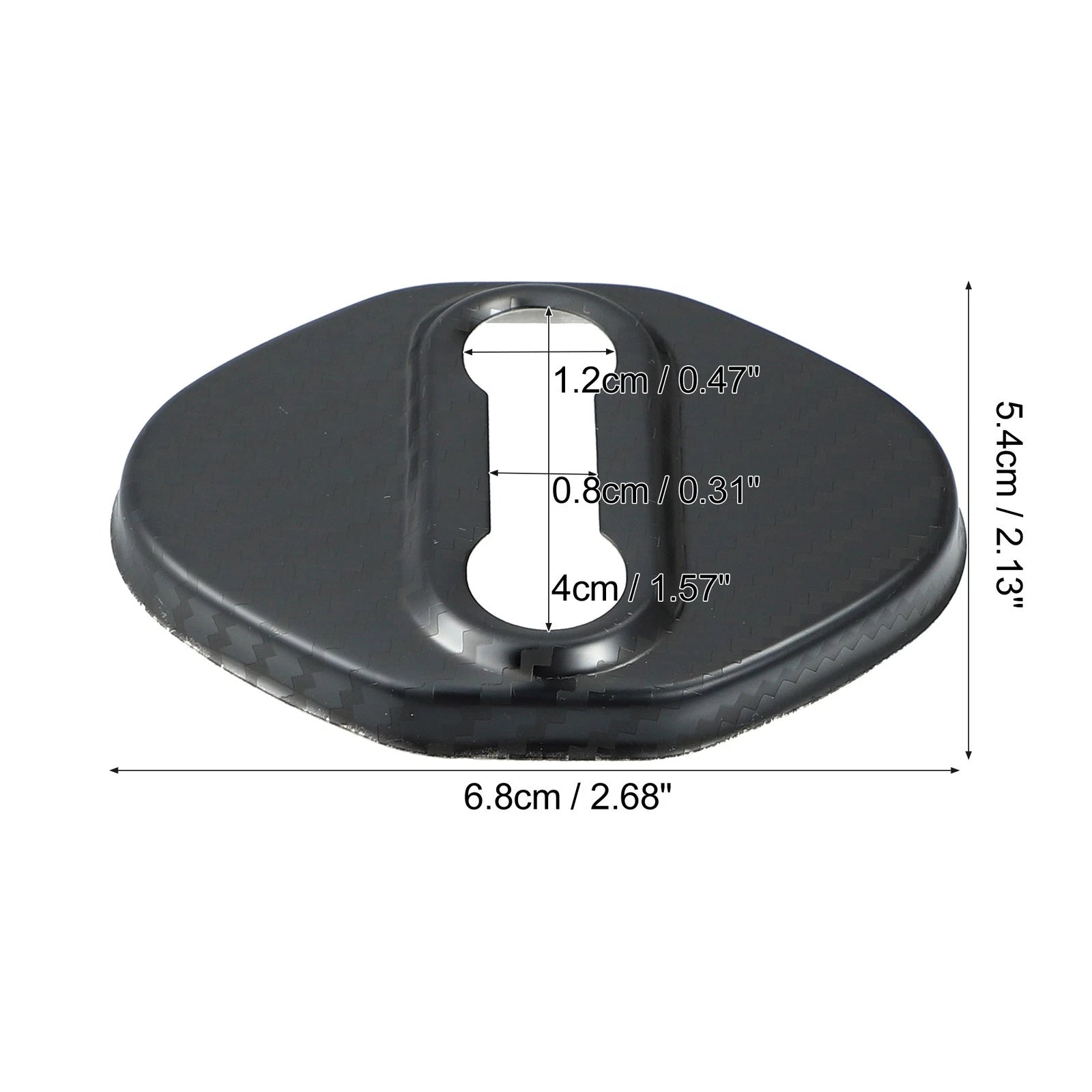 Set of 4 Car Door Lock Latch Covers for Ford Focus (2019–2021) Carbon Fiber