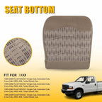 LH Driver Bottom Cloth Seat Cover Tan for Ford F250 F350 F450 F550 (1999–2000)