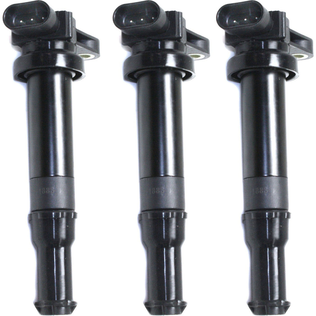 Ignition Coils Set of 3 for Hyundai Santa Fe, Optima