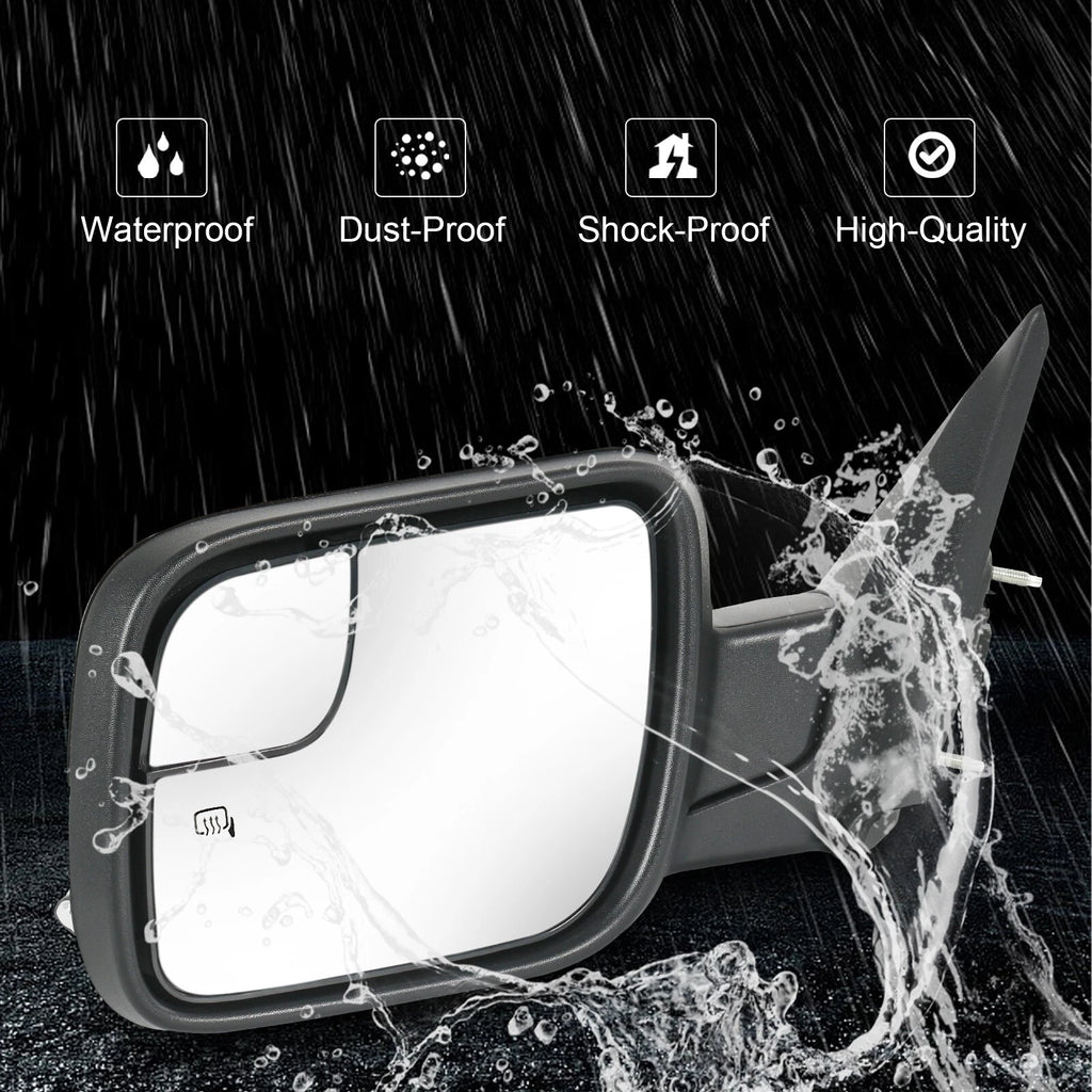 Driver Side Heated Mirror with Puddle Light for Ford Explorer (2016-2019)