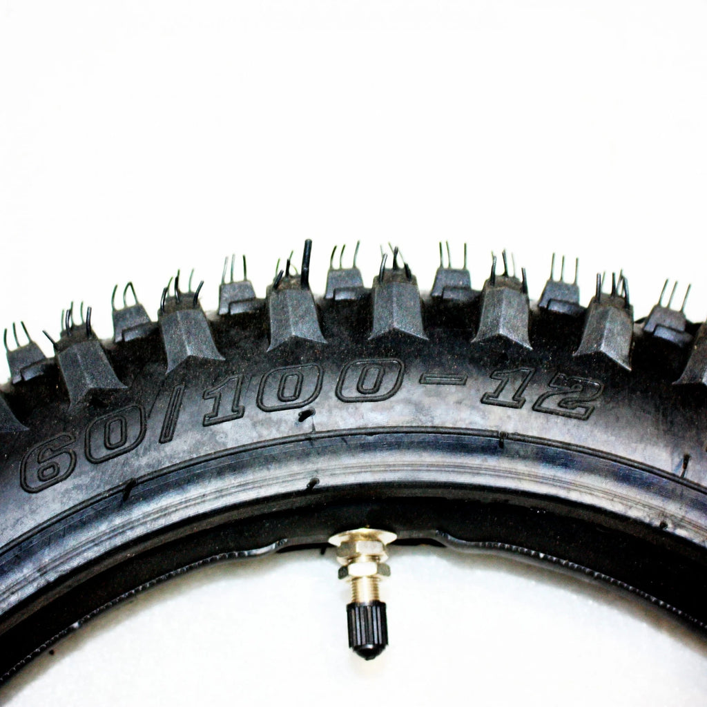 12 Inch Front + 10 Inch Rear Knobby Tire + Tubes for PIT PRO TRAIL