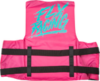 Fly Racing Nylon Flotation Vest 2X-Large for Watercraft (Neon Pink/Teal)