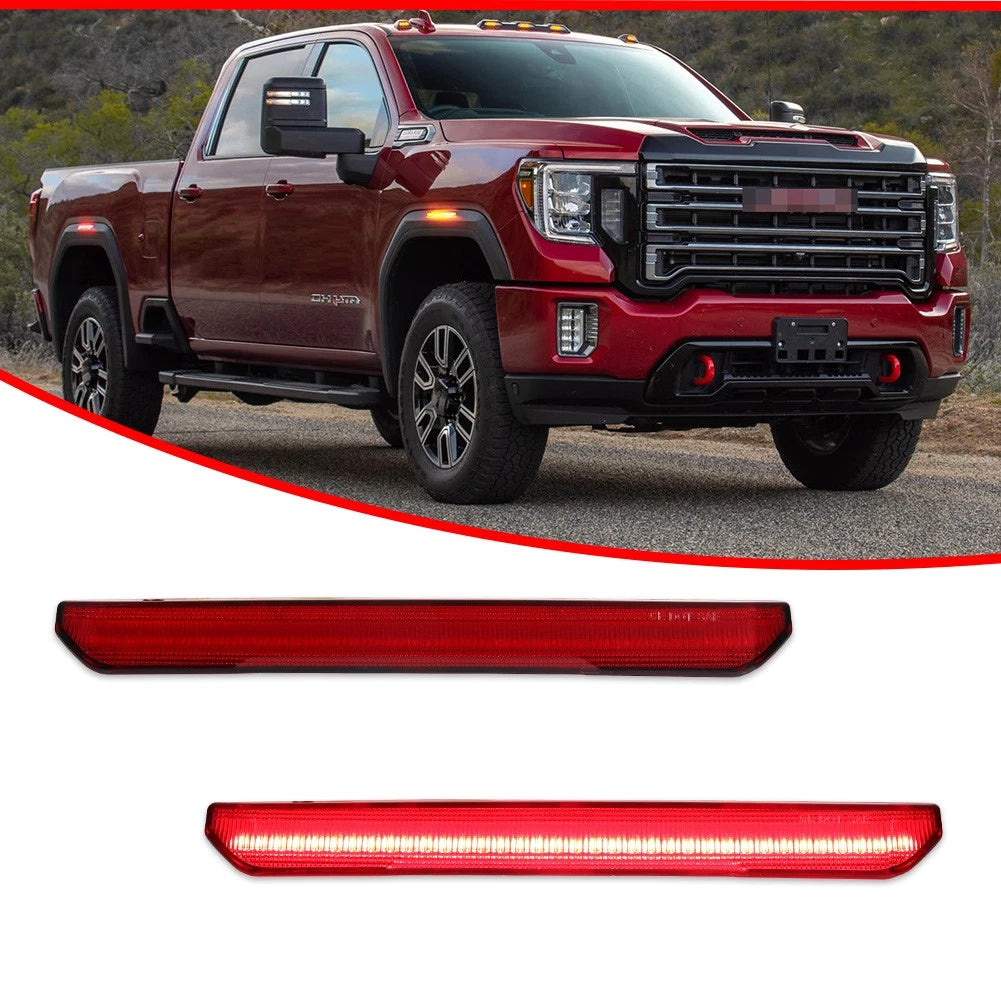 2X Full LED Rear Side Marker Lights for GMC Sierra 2500 3500 (2020–2024)