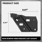 Rear Bumper Inner Bracket for Cadillac SRX (2010–2016) Left & Right