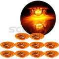10x Amber 5LED Turn Signal Side Marker Lights for Freightliner Cascadia (2008–2014)