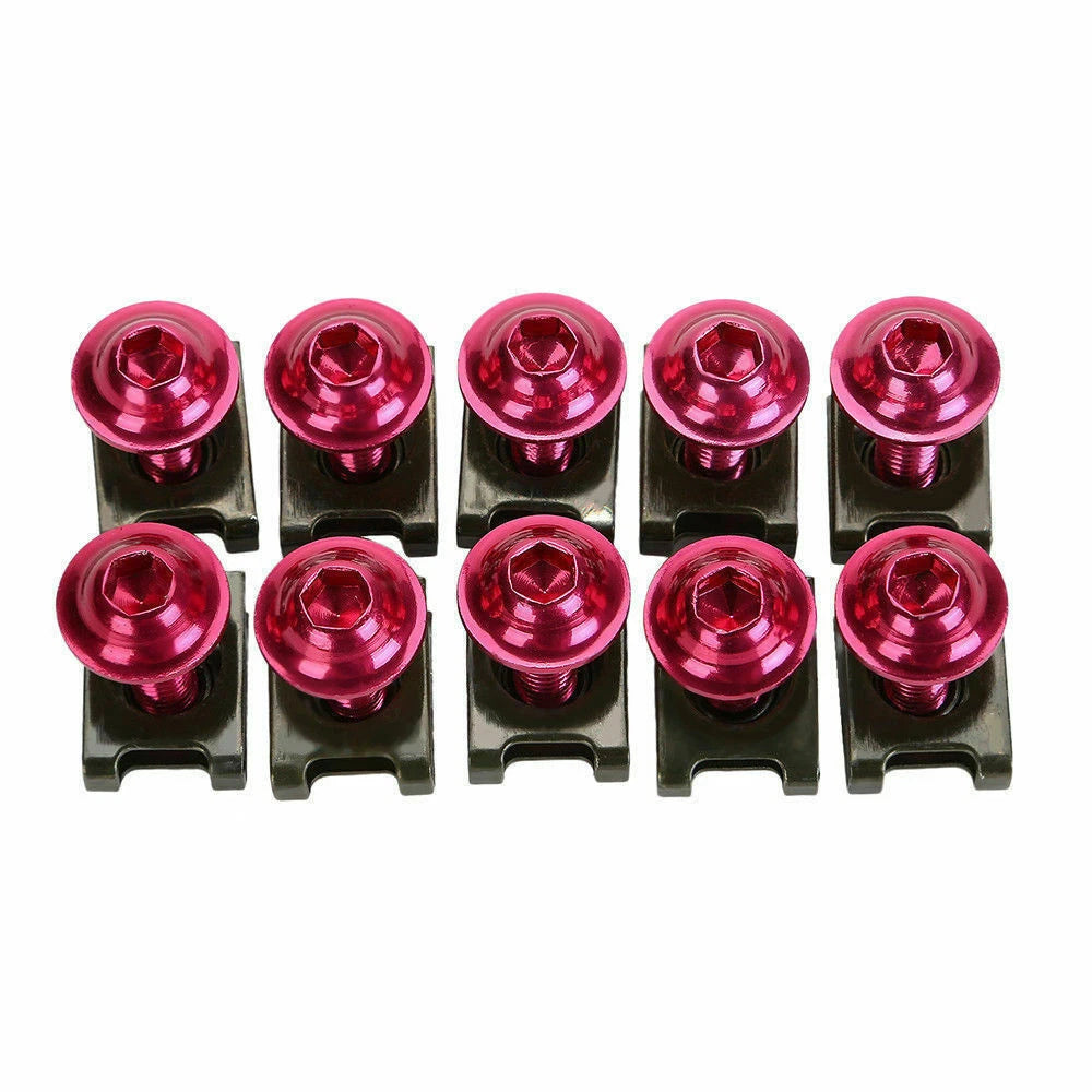 10x Fairing Bolts Clips for Kawasaki Suzuki