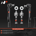 Set of 4 Inner & Outer Tie Rod Ends for Honda Accord (1998–2002)