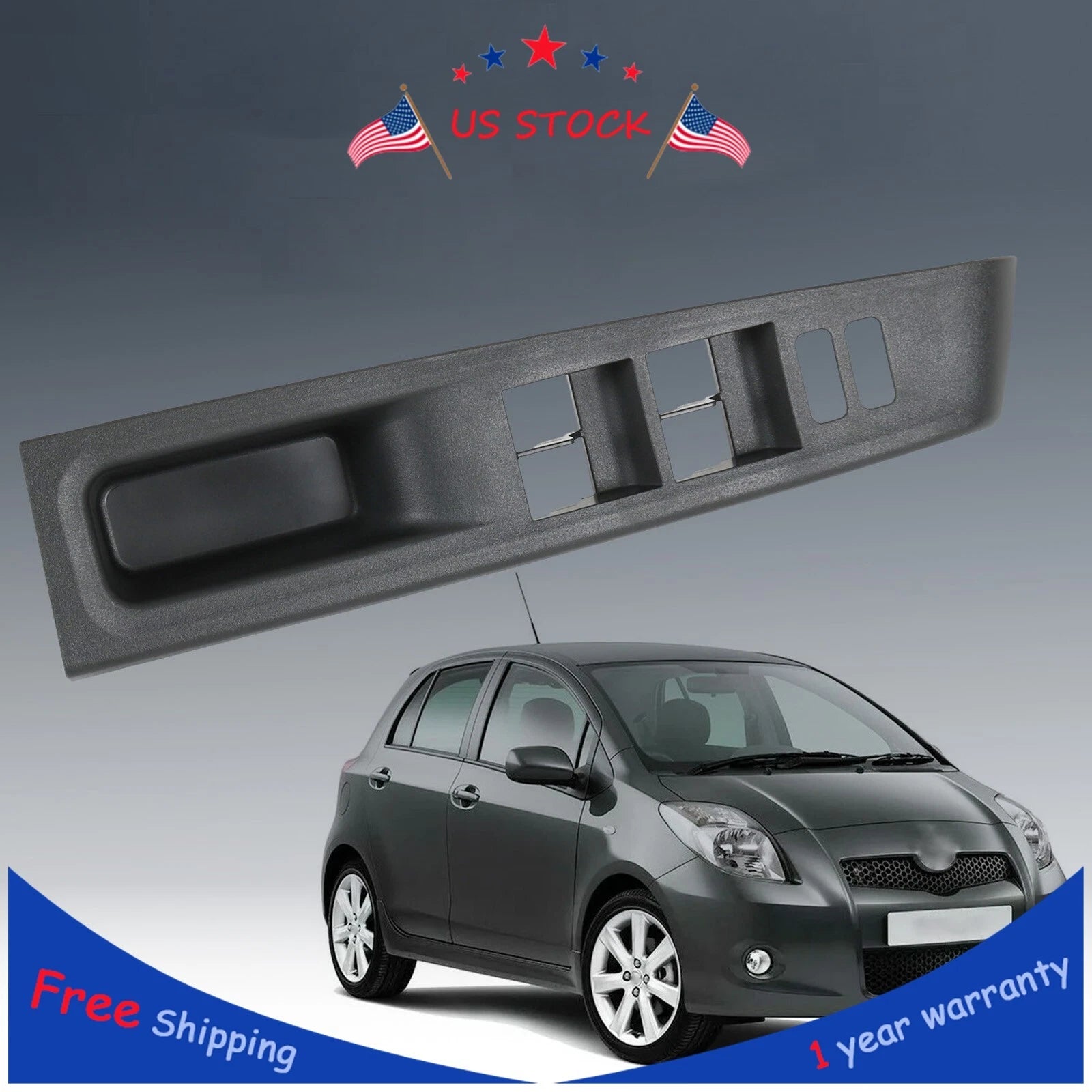 Window Switch Control Panel Bezel for Toyota Yaris (2012–2014)