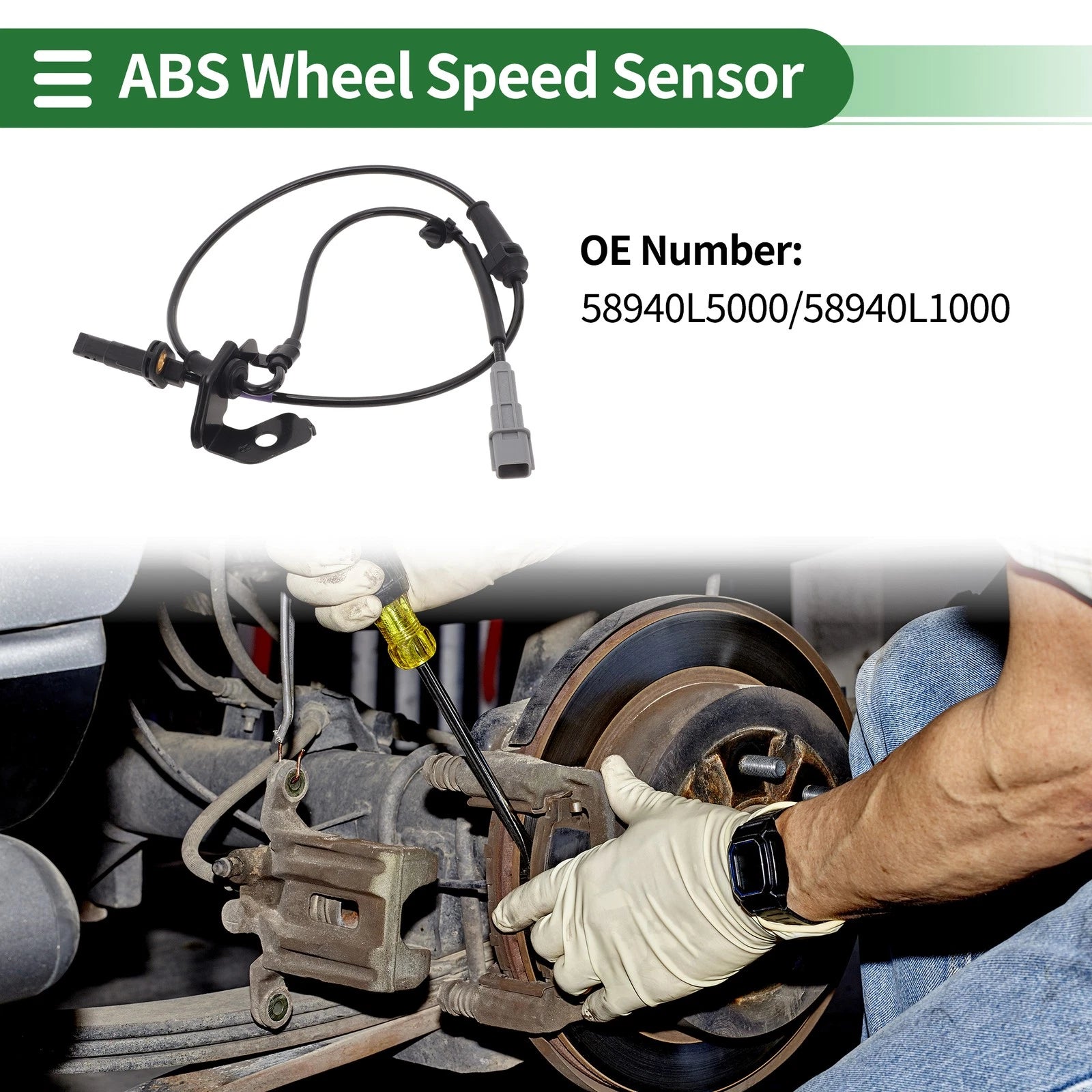 ABS Wheel Speed Sensor No. 58940L5000 for Kia K5 (2020) Front Right