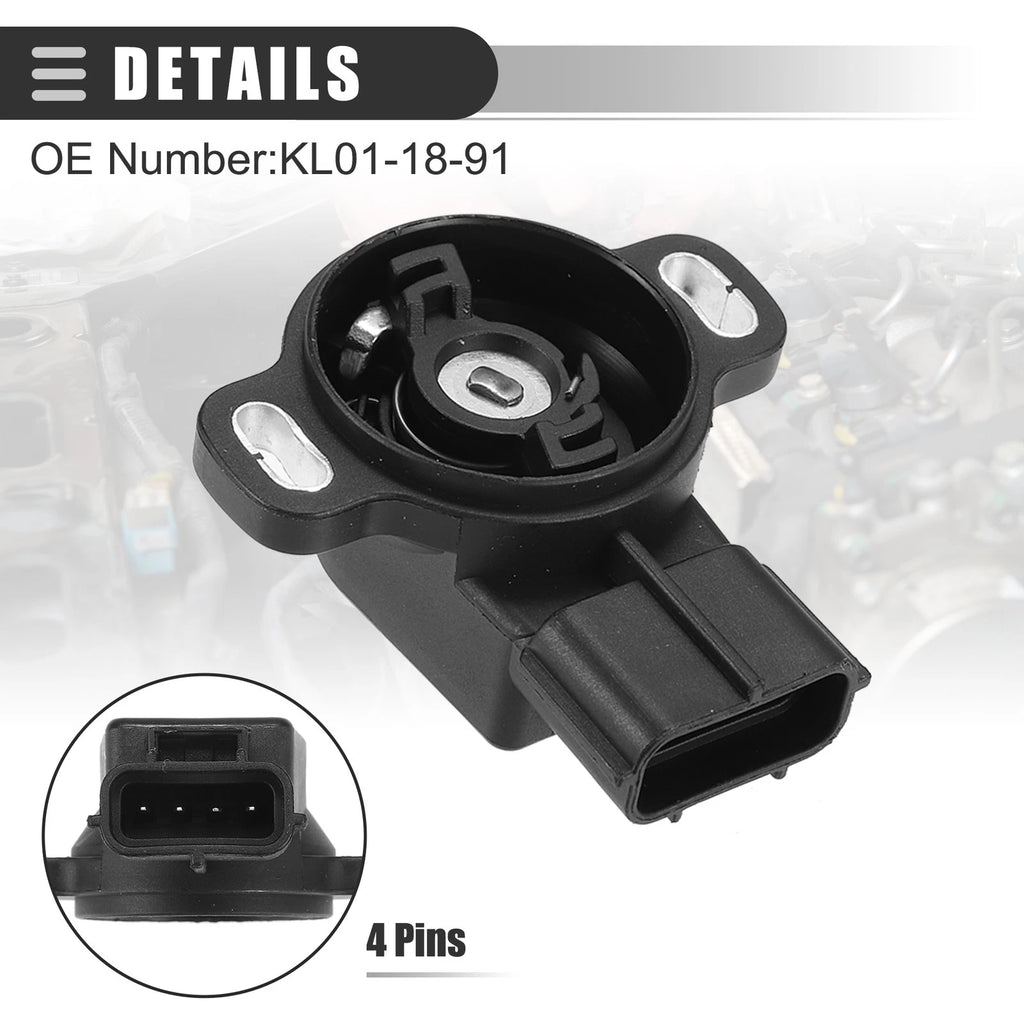 Throttle Position Sensor for Mazda MX-6 (1993–1997) No.KL01-18-911 Black