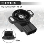 Throttle Position Sensor for Mazda MX-6 (1993–1997) No.KL01-18-911 Black