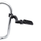 Black Dominator FootPeg 1.25" with Arched Mounting Bracket for Harley Softail