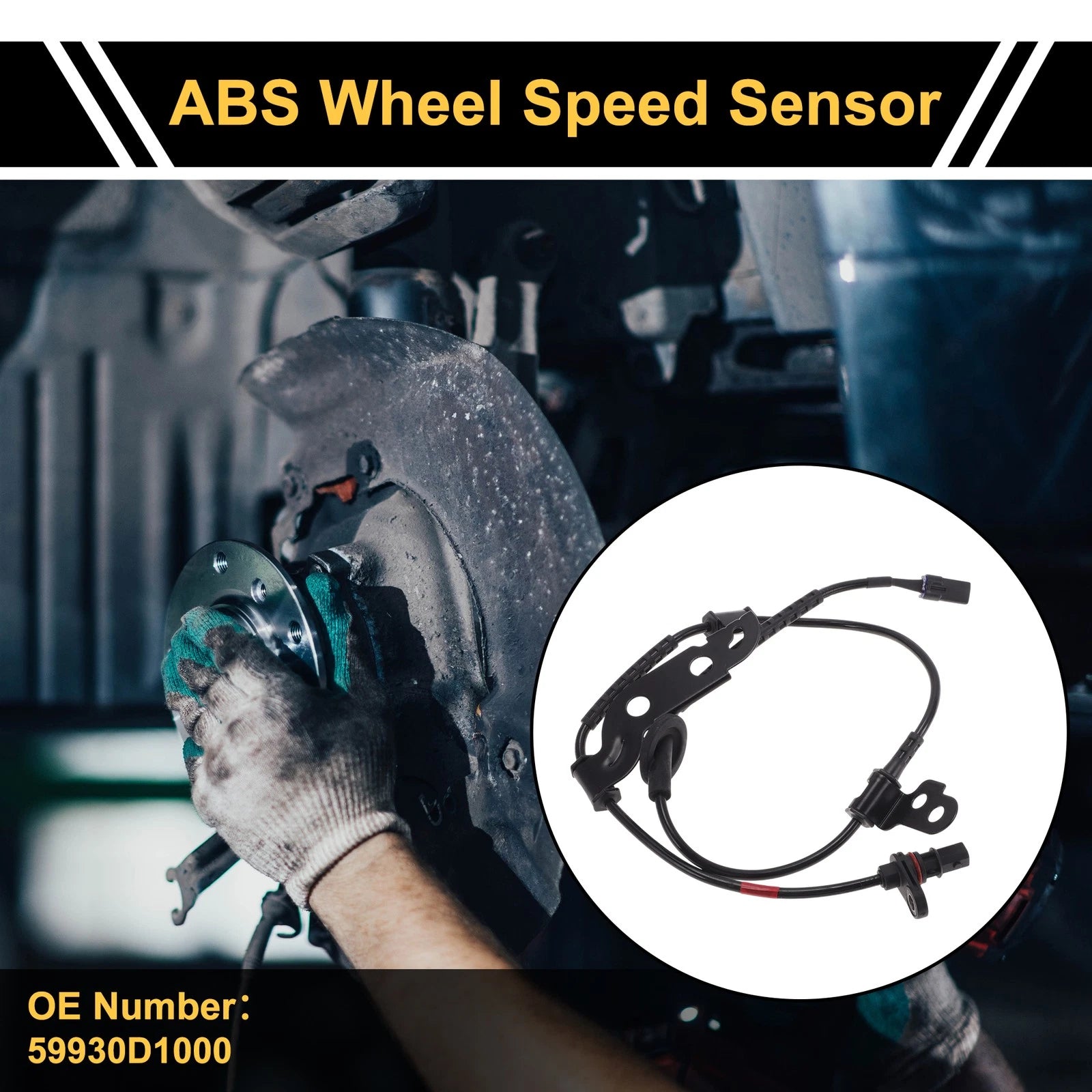 ABS Wheel Speed Sensor No. 59930D1000 for Kia K4 (2014–2017) Rear Right