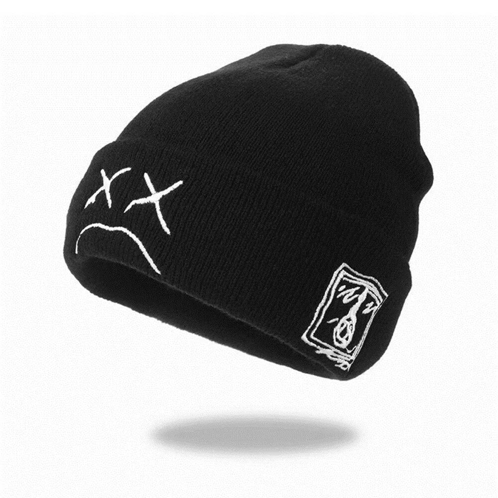 Crying Face Winter Beanie Hat for Fashion Lovers