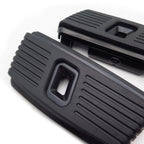 Hana Square Passenger Footboard Black for Harley Dyna/Softail (2006–2019)