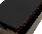 Console Lid Armrest Cover for Subaru Forester XT (2003–2008) Red Stitch