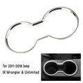 Cup Holder Trim / Silver Water / Chrome Cover Decoration for All Models (2011–2018)
