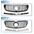 Front Upper Bumper Grille for Mercedes-Benz W447 (2016-2020) Black