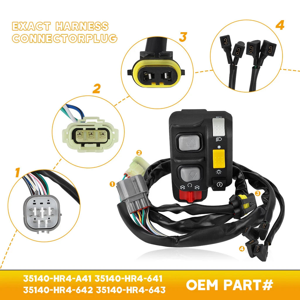 Handlebar Switch for Honda Foreman 500 (2014–2019) - Electric Shift Start Stop Headlight