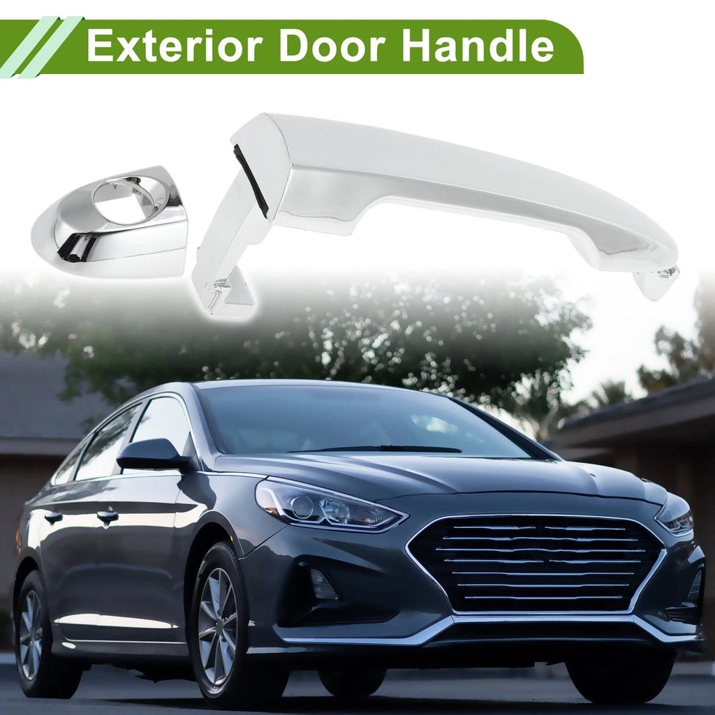 Exterior Door Handle for Hyundai Kia (No. 826501D010) Front Left Silver Tone
