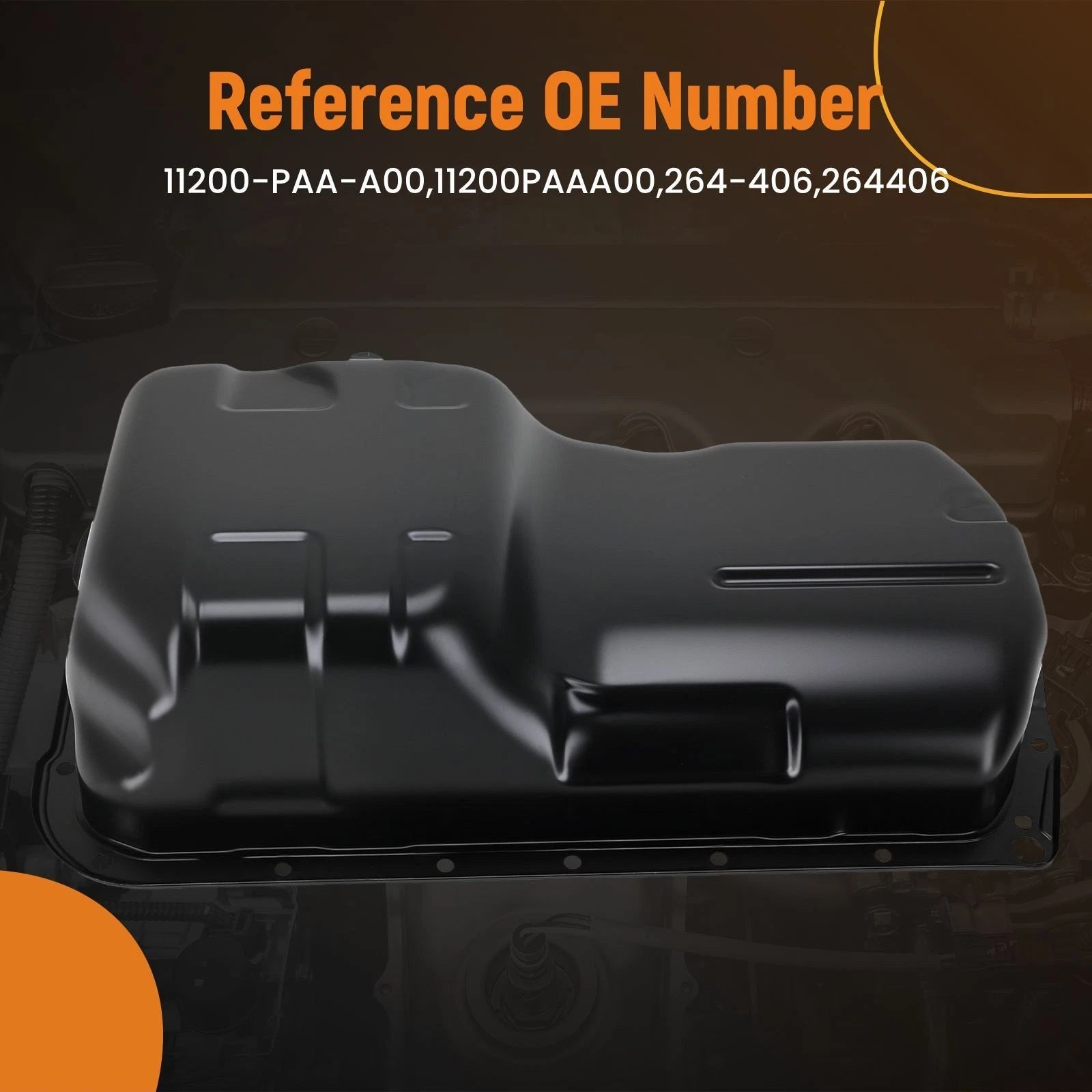 Engine Oil Pan for Honda Accord 2.3L (1998–2002) 264406 Steel SOHC