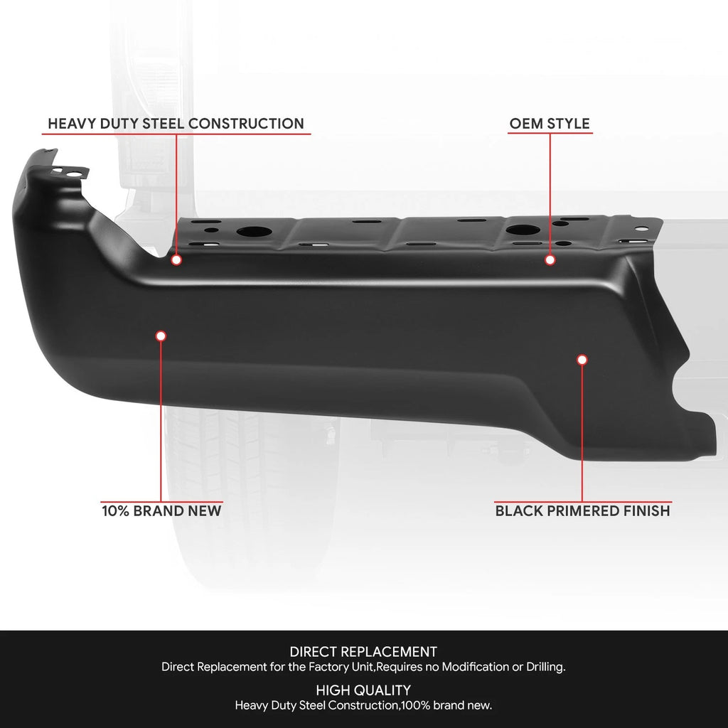 Left Side Rear Bumper End Cap for Ford F-250 SD (2017–2022)