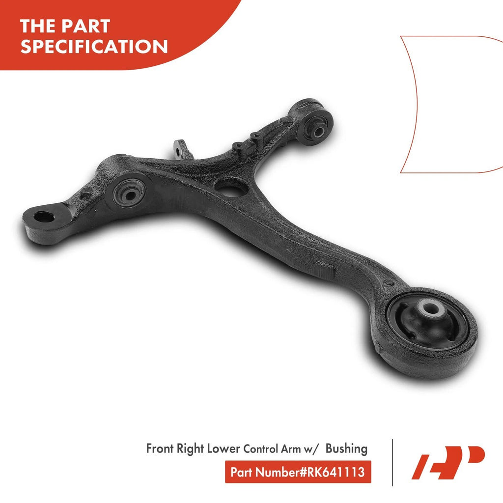 Front Right Lower Control Arm with Bushing for Honda Accord (2008-2012)