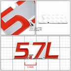 Chrome Fender Emblem Badge for 5.7 5.7L