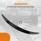 Rear Trunk Spoiler Wing for Honda Accord 4Dr (2008-2012) ABS
