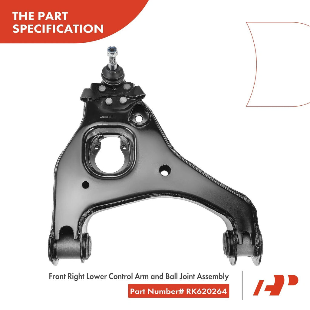 Front Right Lower Control Arm Ball Joint for Chevy Silverado (1999-2006)
