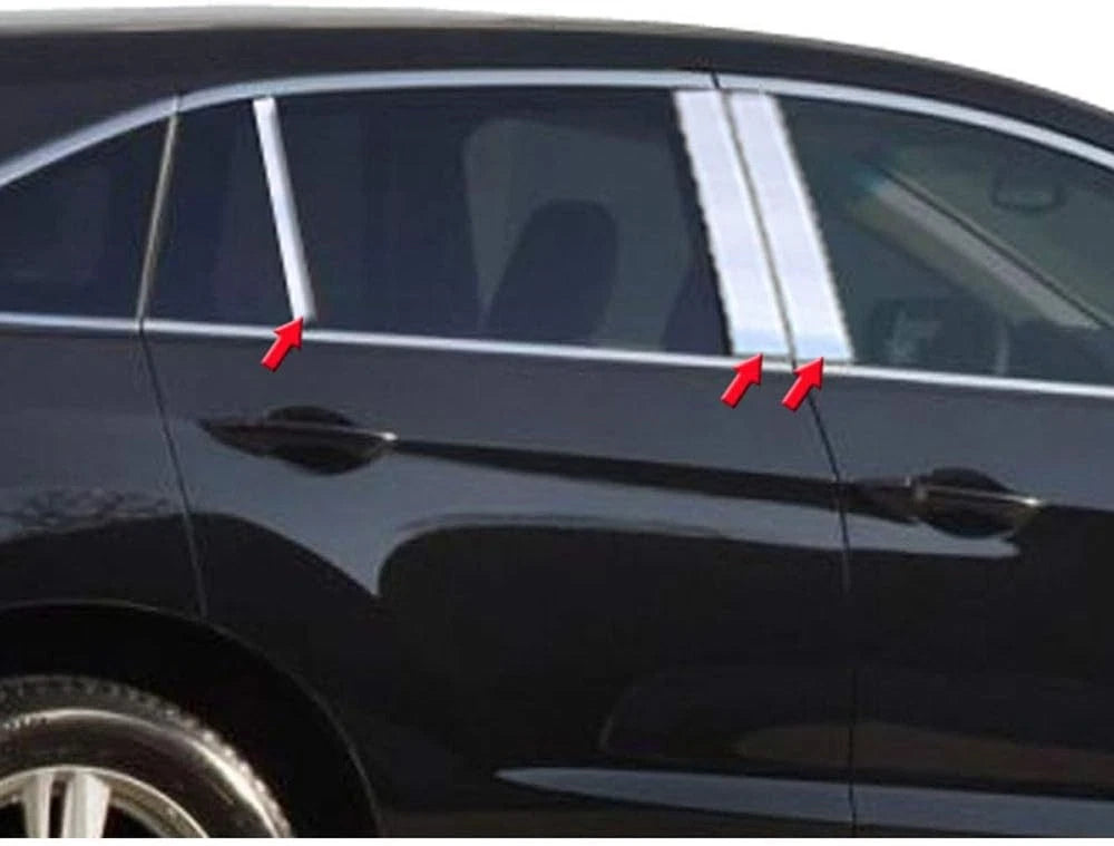 6pc. Luxury FX Stainless Steel Pillar Post Trim for 2013-2018 Acura RDX