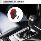 1 Pc Gear Shift Knob Cover for Toyota Camry (2019–2022) Red Black Faux Leather