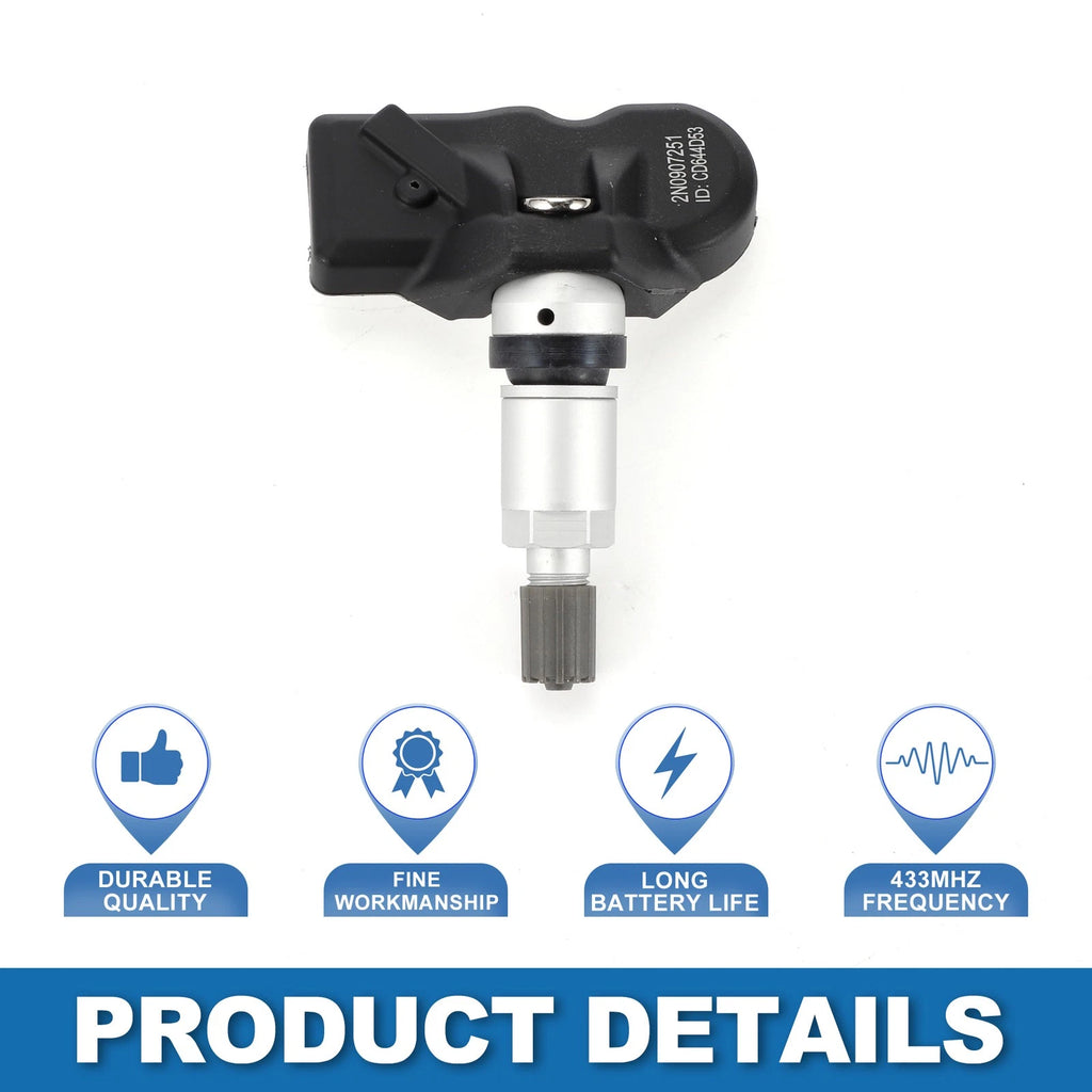 Tire Pressure Sensor for Volkswagen Transporter (2018–2022) 2N0907275A, 2N0907251
