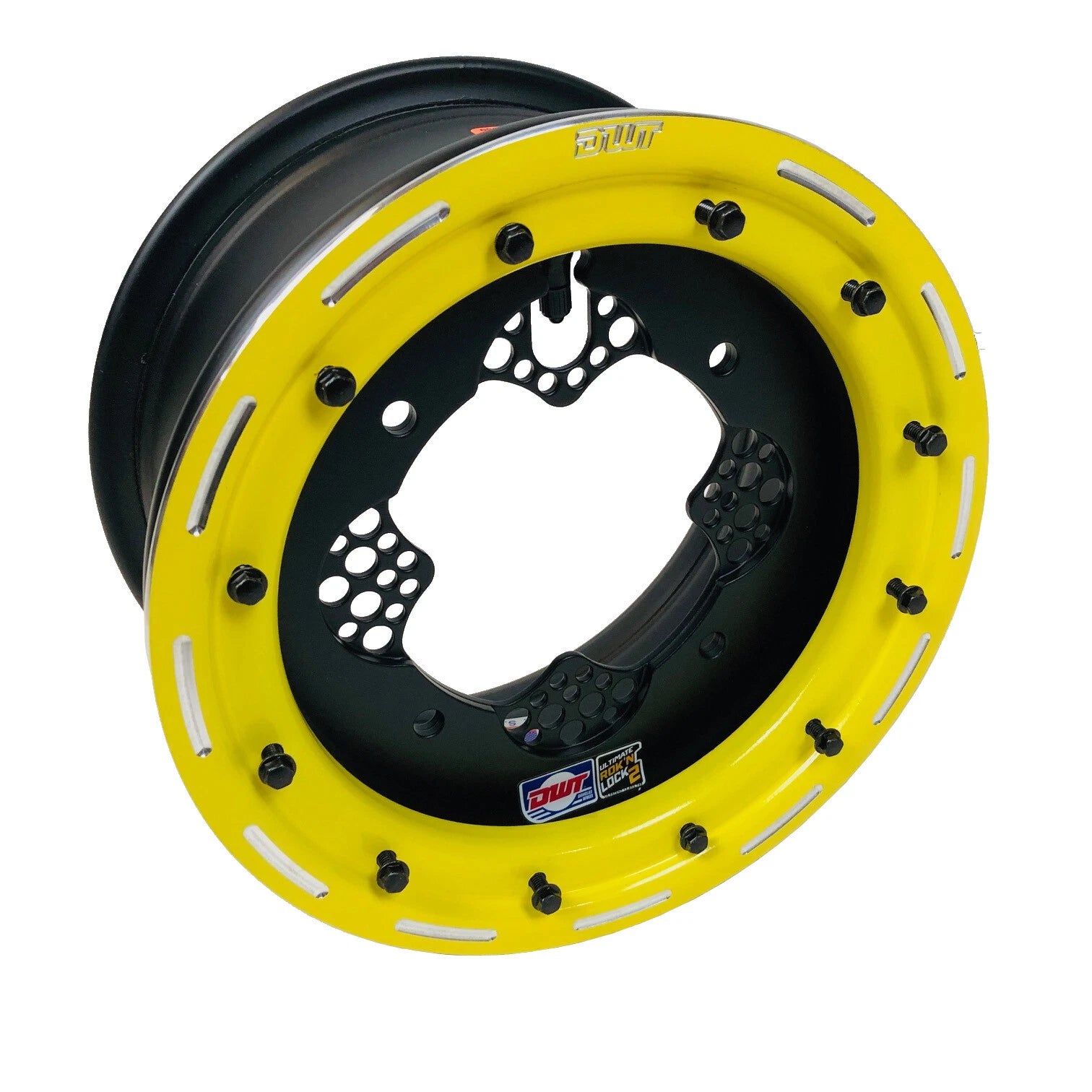 DWT ROK'N LOCK 10" Yellow Beadlock Rims for LTR450 LTZ400 (2002–2008)