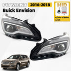 HID Headlight Set for Buick Envision (2016–2018) w/Bulb Ballast AFS Left+Right