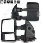 Power Heated Smoke Tow Mirrors for Ford F250/F350/F450 (1999–2007)