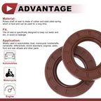 Set of 2 Oil Seal Rotary Shaft Seal FKM Rubber 35x60x8mm