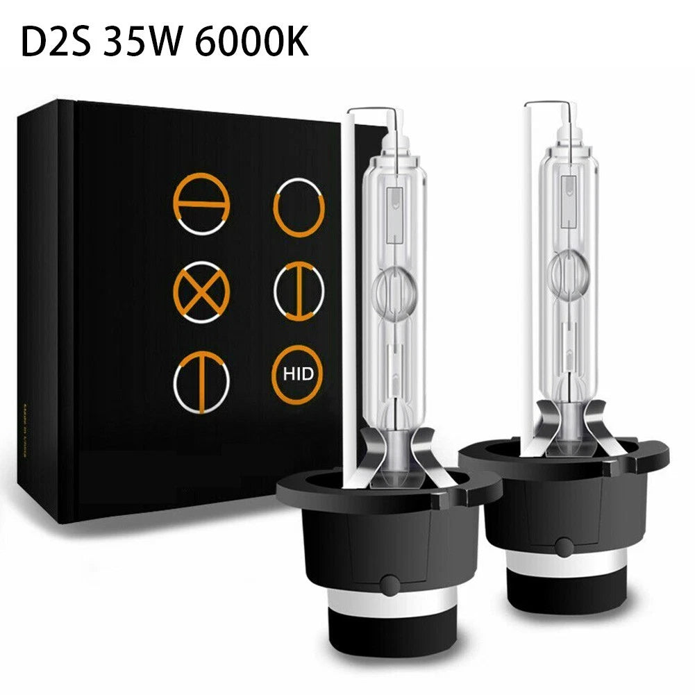 2X Xenon Headlight Bulbs for 6000K