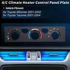 A/C Climate Heater Control Panel Plate for Toyota 4Runner (OE: 55519-35340)
