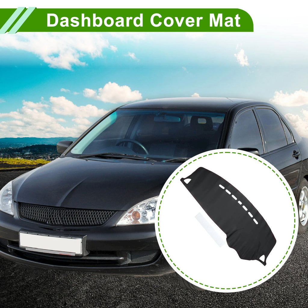 Dashboard Cover for Mitsubishi Lancer (2008–2017) Dash Mat Carpet Black Red