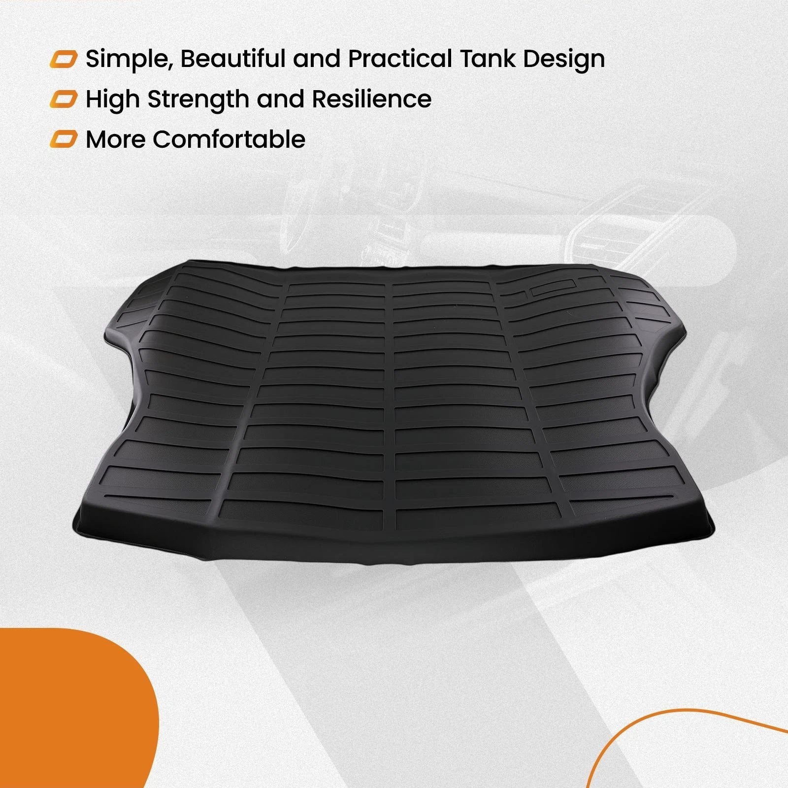 Cargo Mat for Honda Civic Sedan (2012–2015) TPE All-Weather Trunk Liner