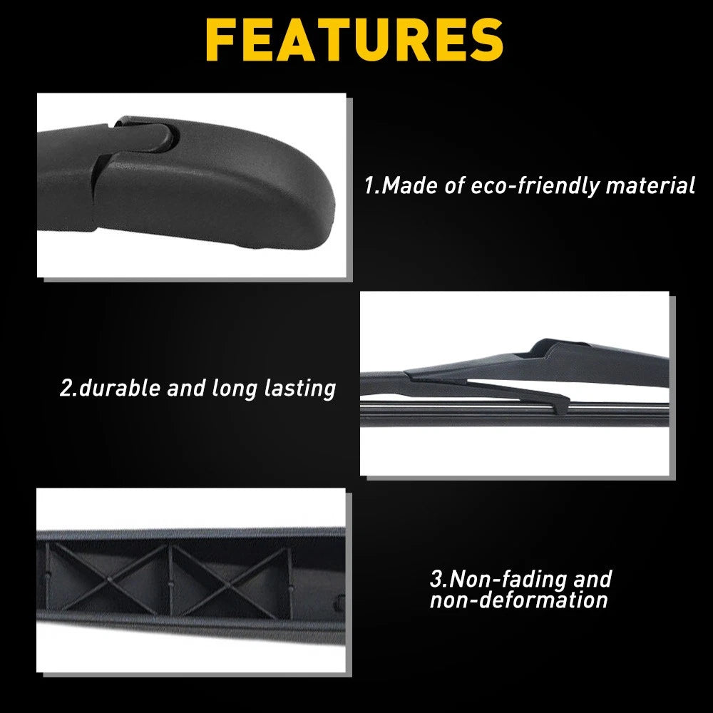 Rear Wiper Blade and Arm for Jeep Compass (2017â2020)