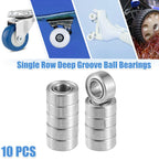10 Pcs MR105ZZ Deep Groove Ball Bearings for Cars (5x10x4mm)