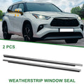 2X Front Left & Right Weatherstrip Window Seal No.757200E060 for Toyota